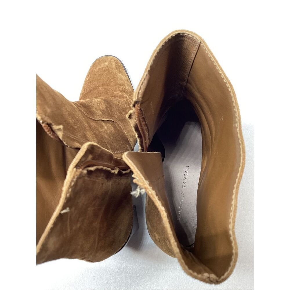 Loeffler Randall Blair Brown Leather‎ Heeled Ankle Boots Women’s Size 7.5 - Picture 9 of 10
